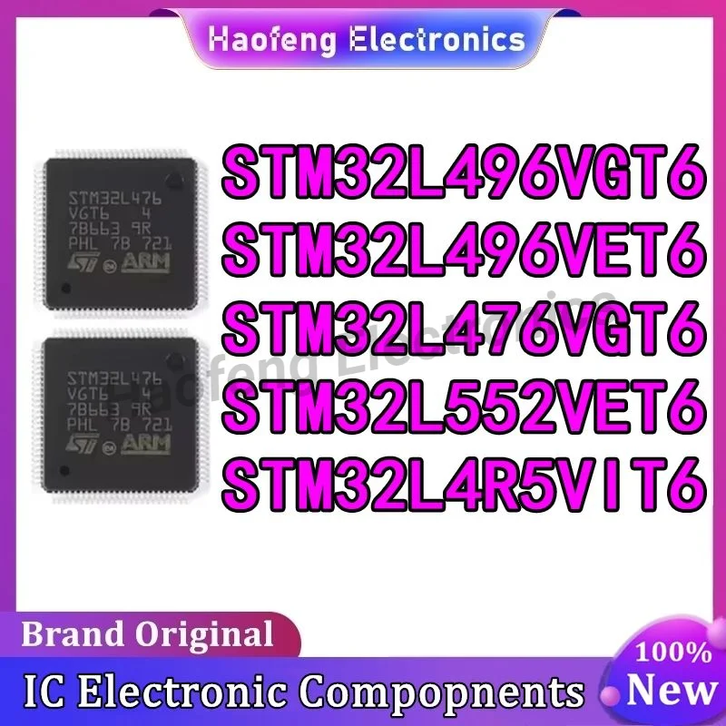 STM32L476VGT6 STM32L496VET6 STM32L496VGT6 STM32L4R5VIT6 STM32L552VET6 STM32L STM32 STM IC MCU New Original LQFP100 Chip in stock