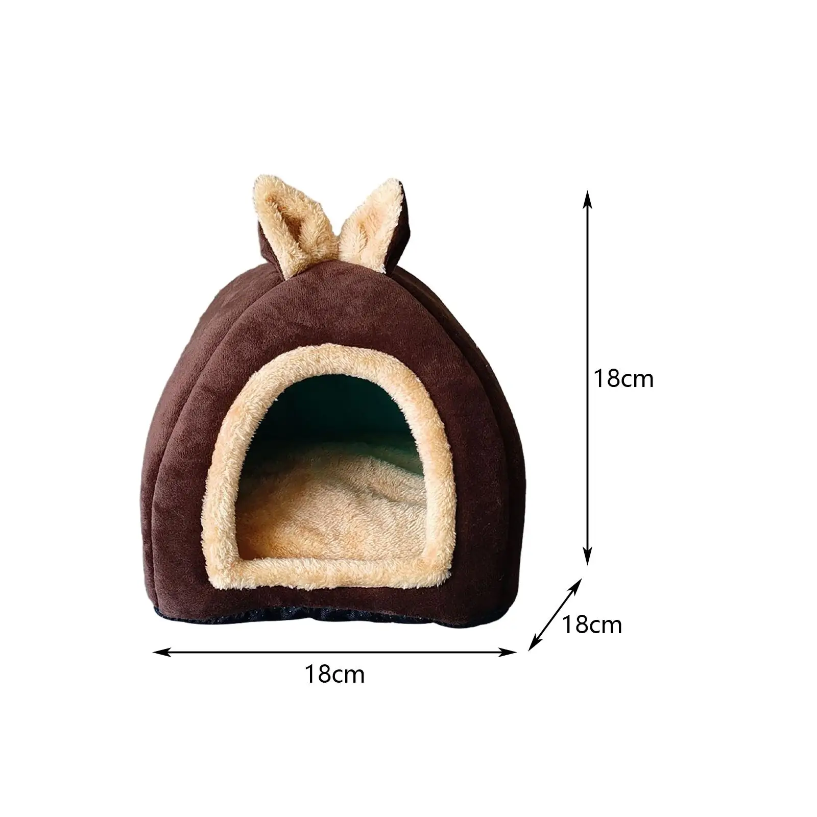 Small Animal Pet House Bed Bedding Cuddle Winter Nest Rabbit Cage Nest for