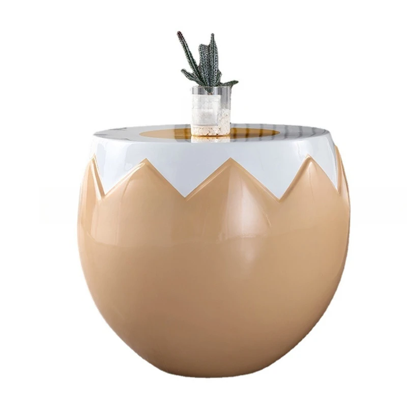 

Fiberglass eggshell tables and chairs Children's playground Kindergarten combination seat Shopping mall children's fun dining ta