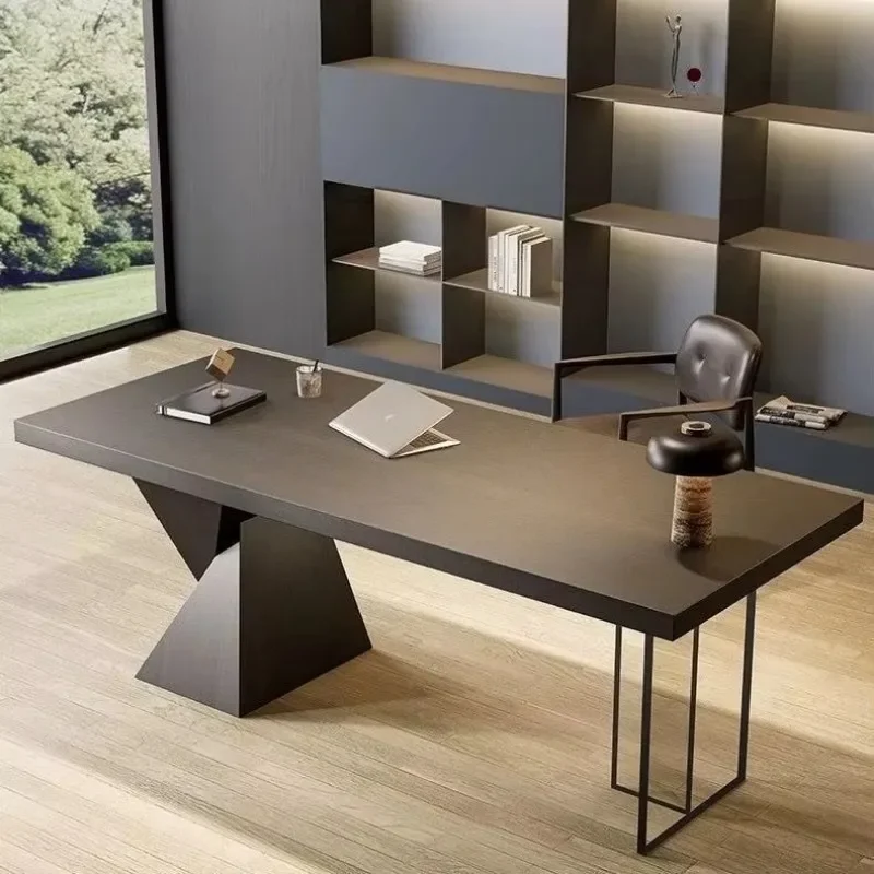 for Office Home Study Room Daily Use Modern Minimalist Italian Wooden Computer Desk, Designer Stylish Writing Table