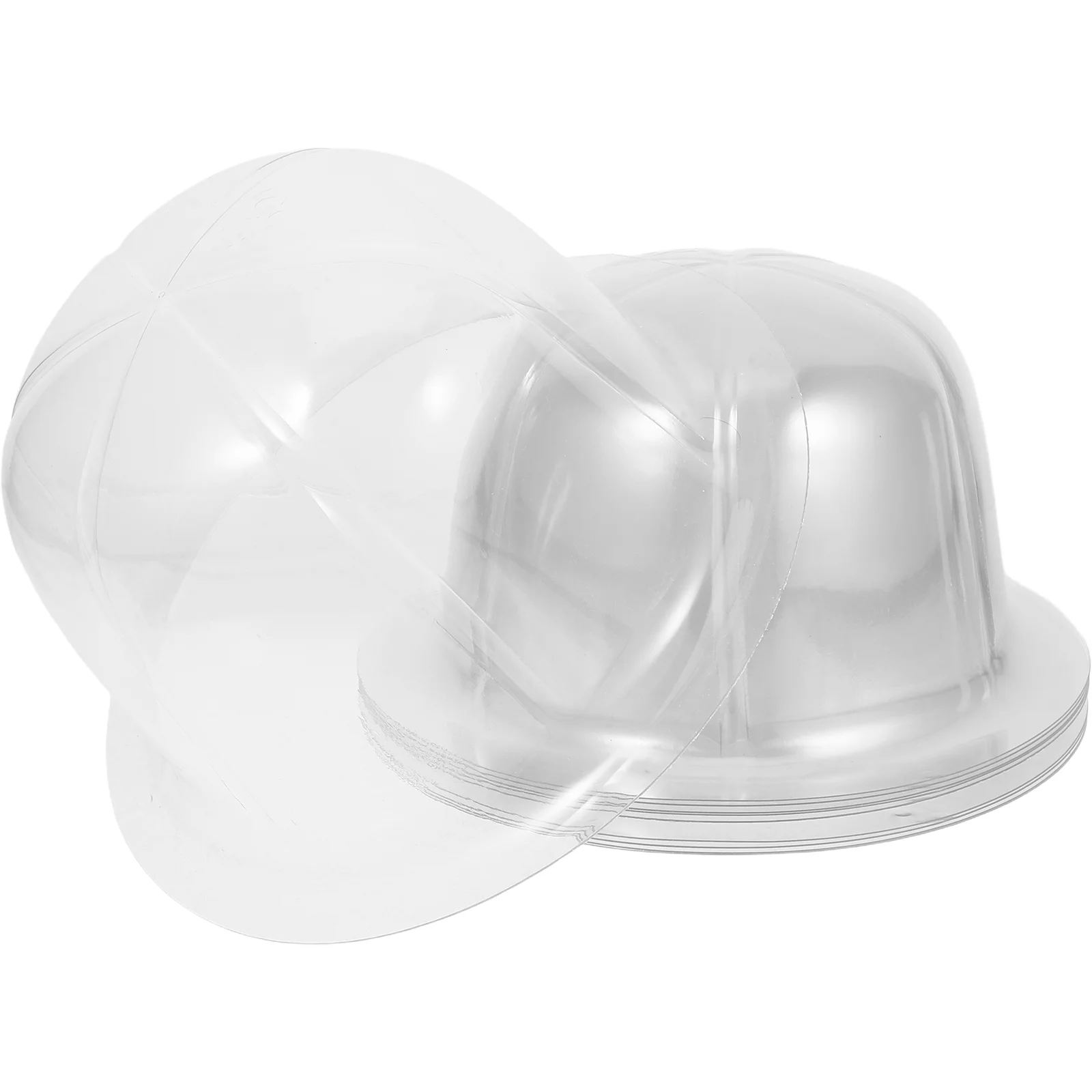 

10 Pcs Dome Hat Transparent Tray Shaper Rack Safety Insert Cap Case Anti-deformation Baseball Molds Plastic Travel Holder