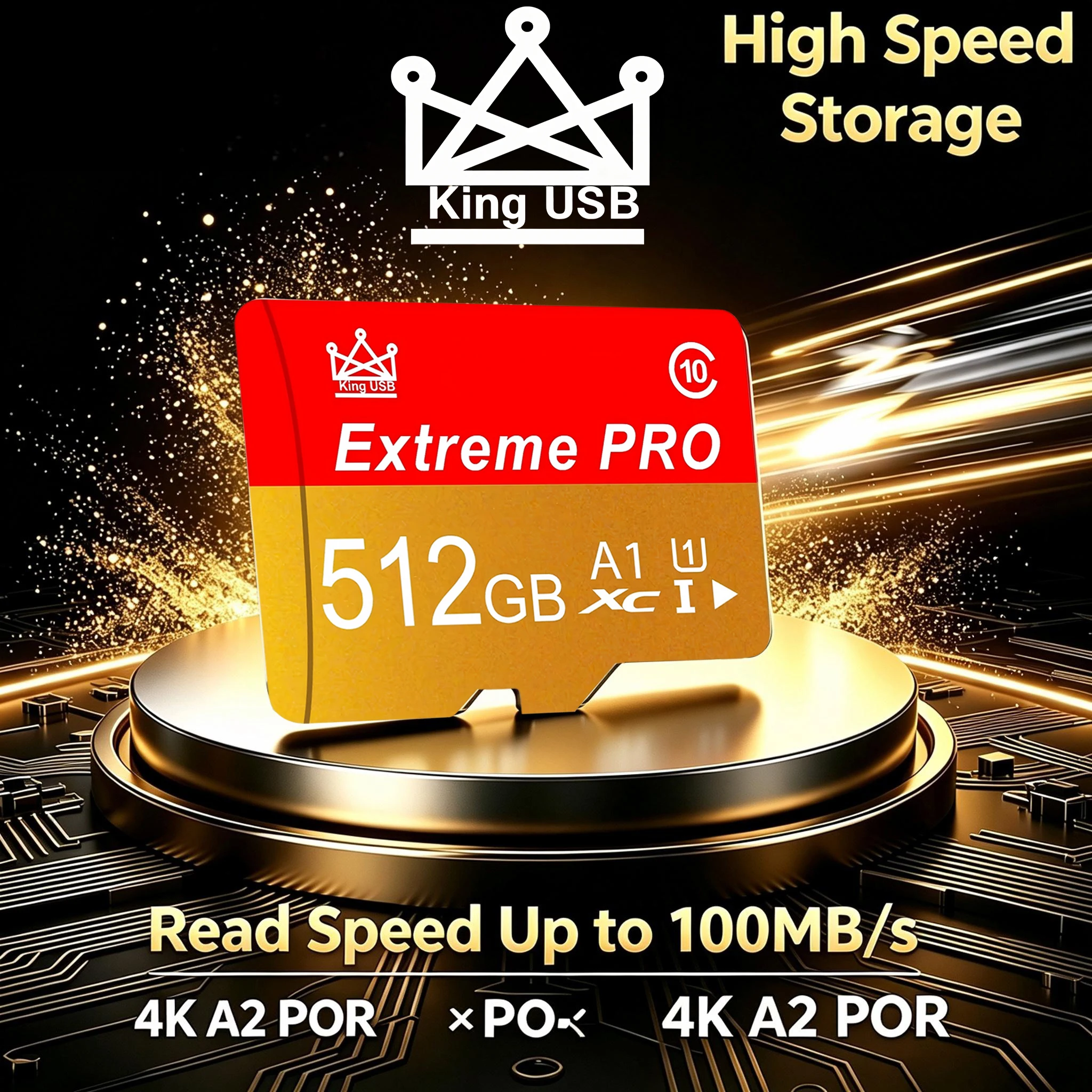 Waterproof Micro TF SD Card TF Cards 128G/256G/512GB SD Cards Memory Card Rapid A1 V10 For Digital Frame/Car DVR/Camera