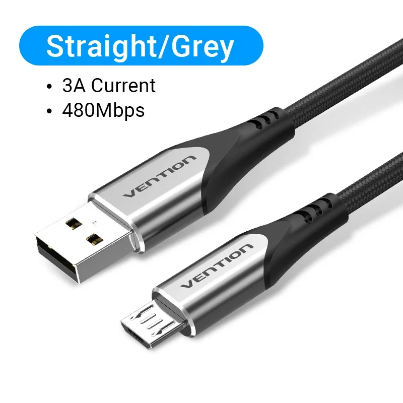 Ventie Micro USB-kabel 3A Snel opladen USB-datakabel Oplaadkabel voor mobiele telefoon voor Samsung HTC LG Android Tablet USB-draad