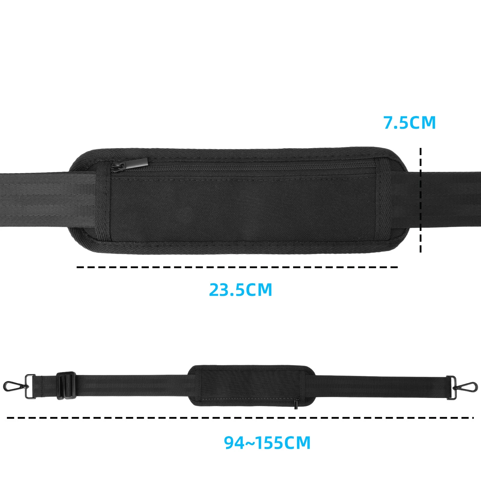 for Anker SOLIX C300 300w 288wh Portable Mobile Power Adjustable Strap, Outdoor Mobile Power Box Shoulder Strap with Metal Hooks