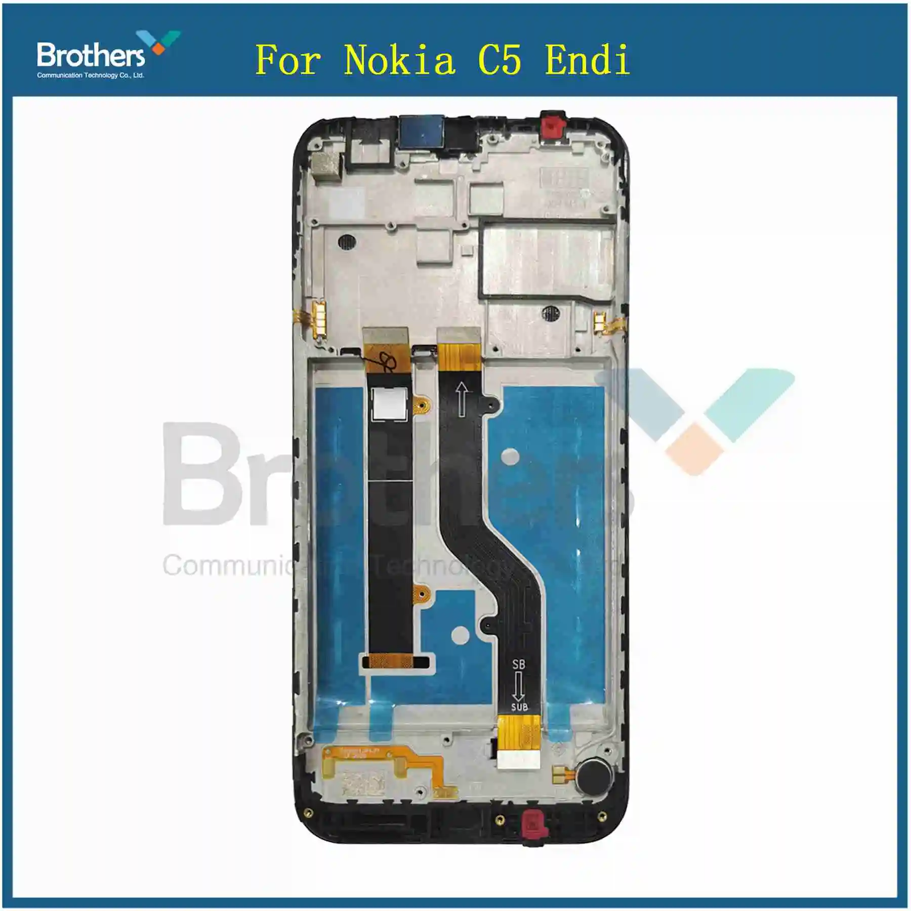 For Nokia C5 Endi LCD Display Touch Screen Digitizer Assembly Replacement Repair Parts