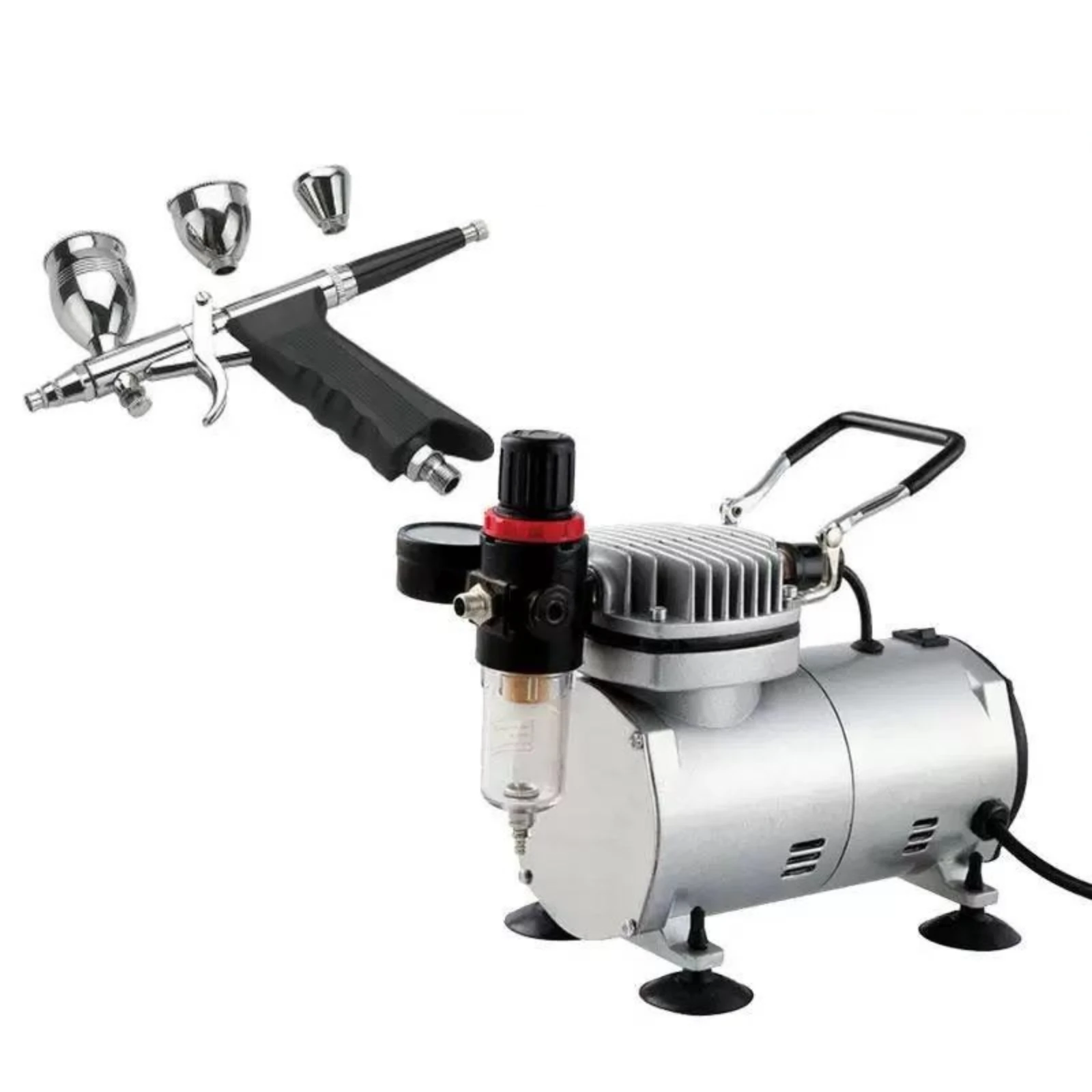 

Portable 220V 116B Metal Spray Suit Oil-Free LPG Air Cooling for Small Industrial Compressors Jobs 116B Air Pump