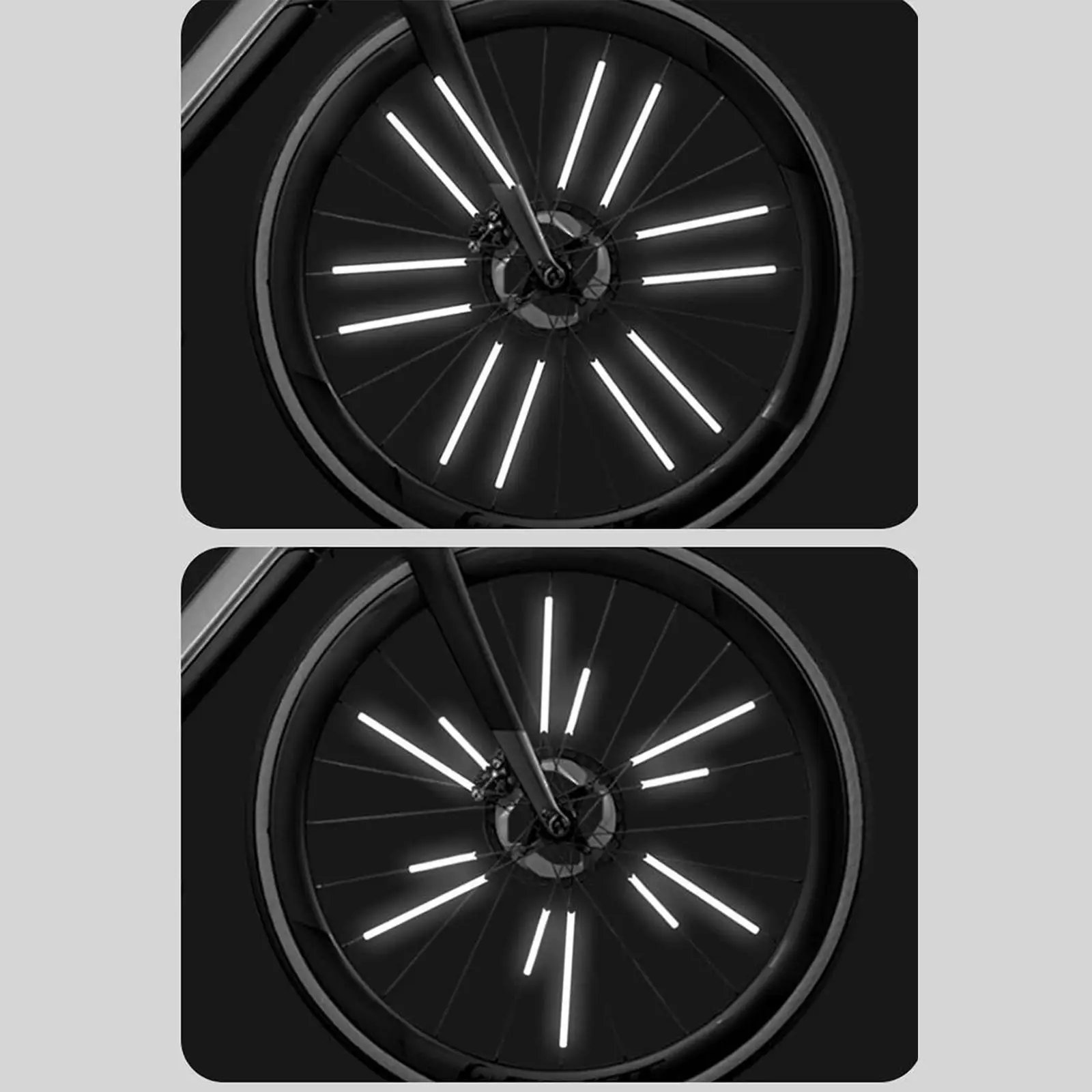 

Road Bike Tire Reflector Universal Fit High Brightness Water Resistant Spoke Warning for Night Riding Cycling