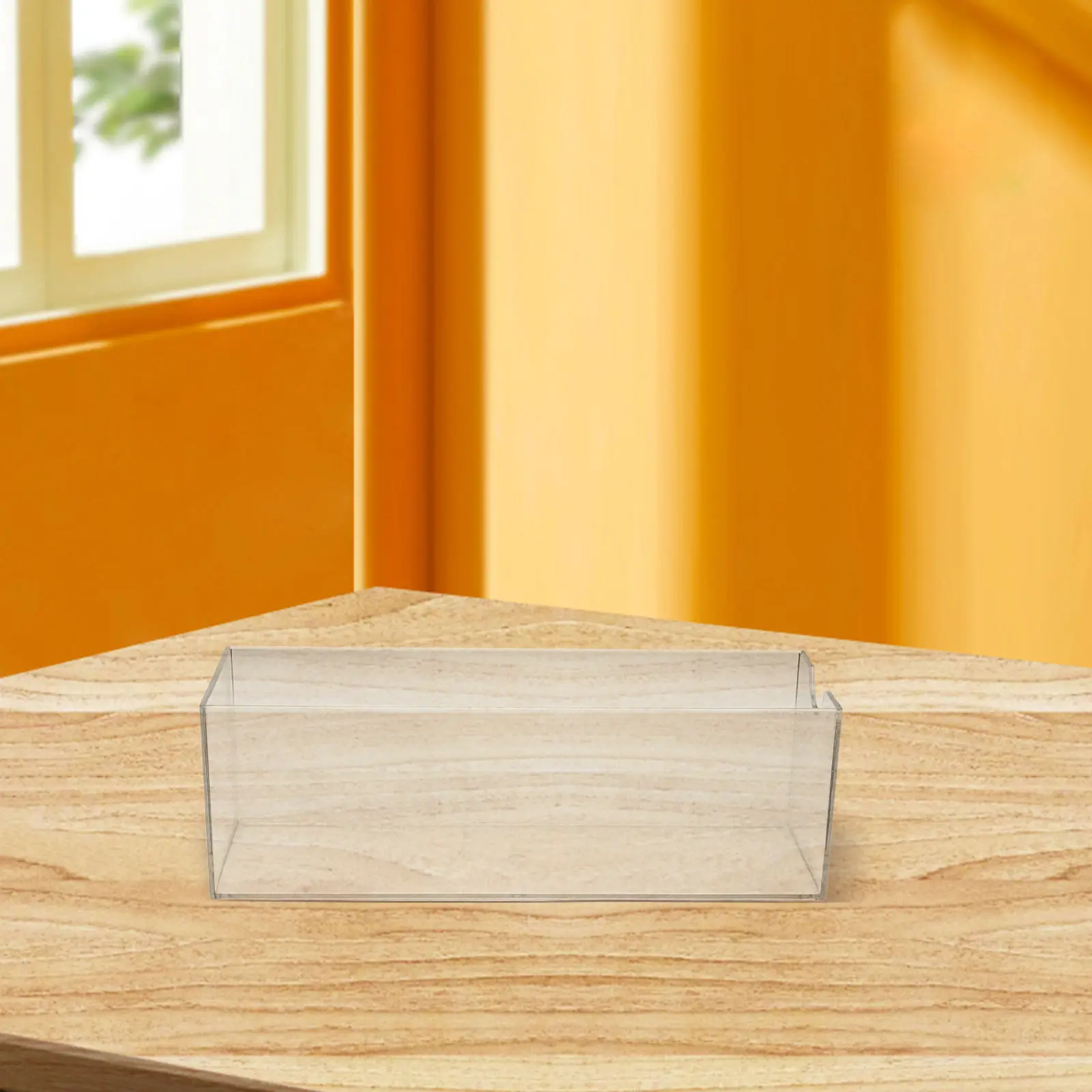 

Набор из 4 прозрачных многофункциональных органайзеров для офисного стола, подставка для ручек, 6,7x2,2 дюйма, штабелируемые пластиковые настольные канцелярские принадлежности