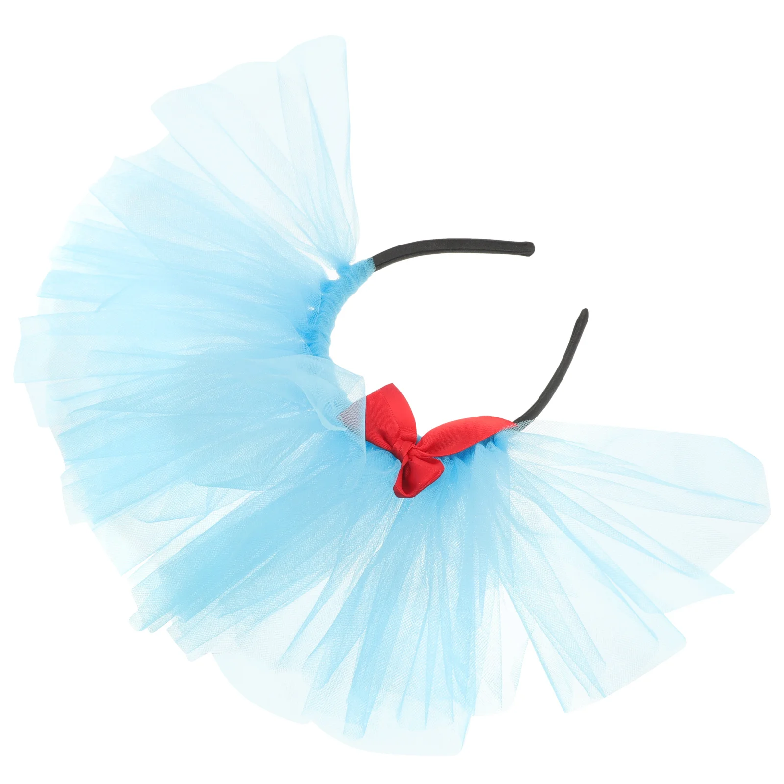 

Mesh Veil Headband Valentine's Day Party Headwear Lightweight Wedding Hair Accessories Blue Women Blue Headband