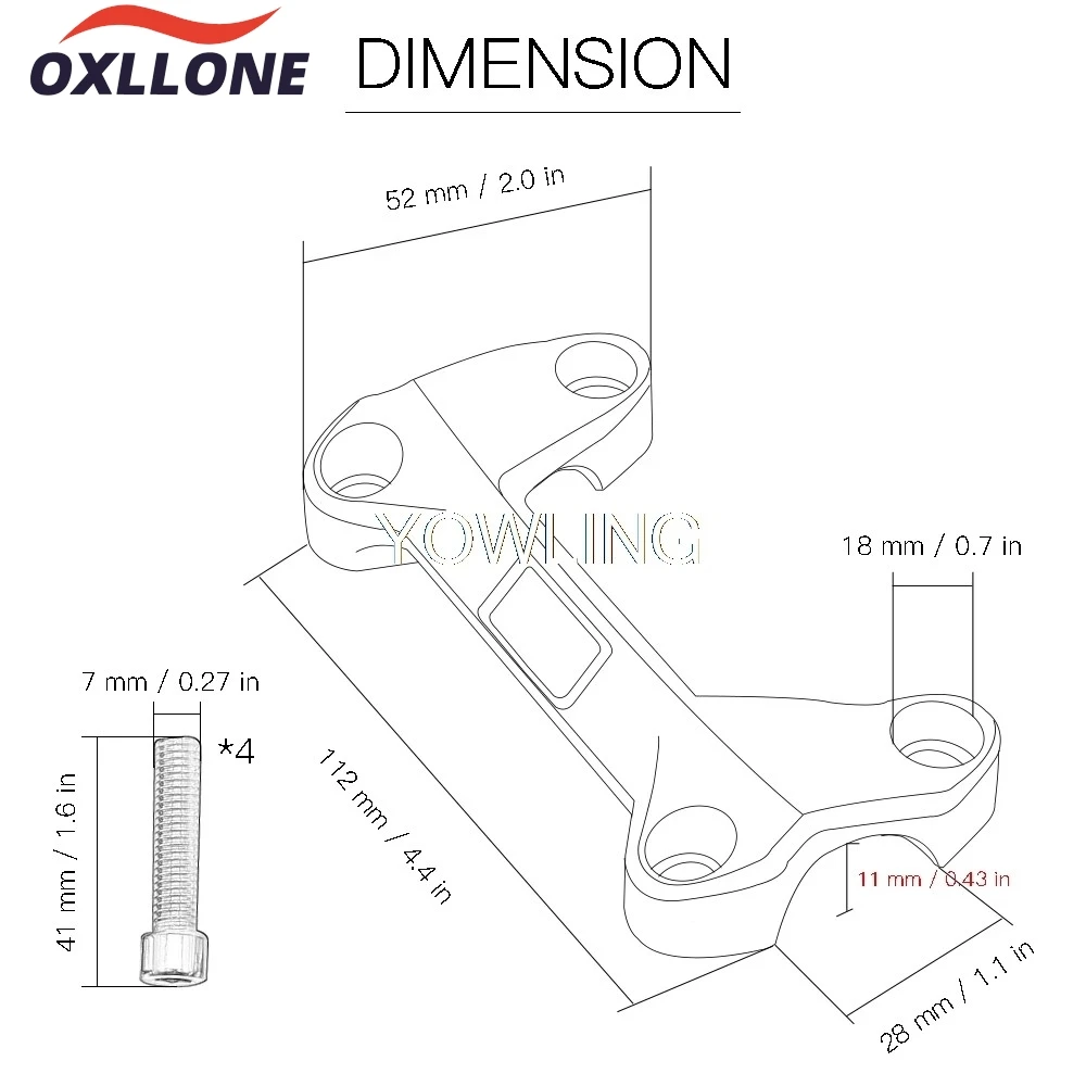 Handlebar Bar Riser Clamp Mount Holder For DUKE 125 200 250 390 DUKE125 DUKE390 125 2006-2023 Accessories Handlebar Top Clamp