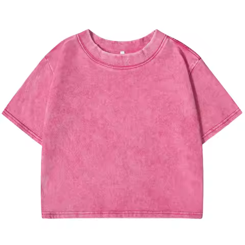 Breathable Cotton Short Sleeve T-Shirt for Women - Y2K Style with Rhinestones, Summer Beach Wear