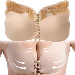 Invisible Strapless Adhesive Stick Bra Strapless Push Up Bras Women Sexy Backless Lingerie Seamless Silicone Bralette Underwear