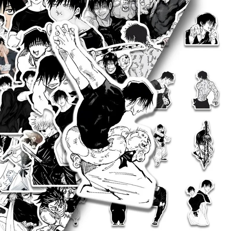 Jujutsu Kaisen Sticker Anime Fushiguro Megumi Briefpapier Stickers Cartoon Creatieve Doe-Het-Zelf Waterdichte Student Schoolbenodigdheden Decor