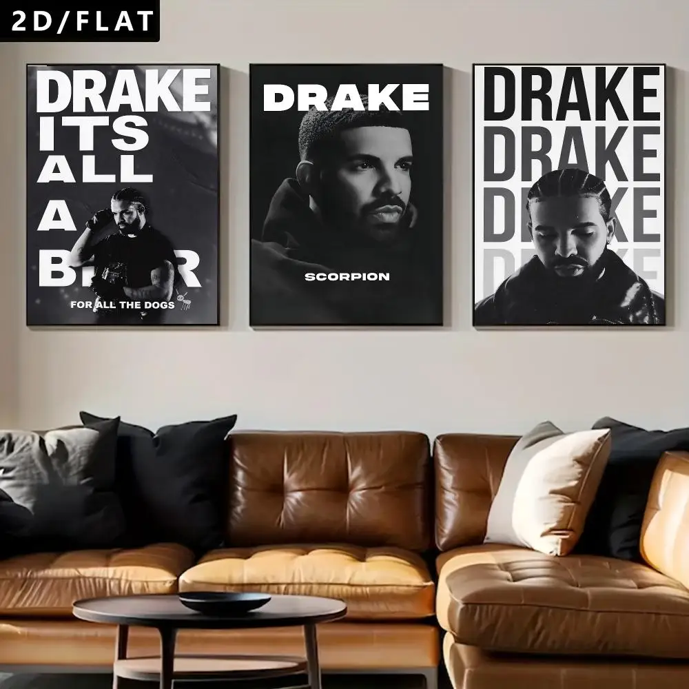 singer Drake Poster Poster HD Print Modern Luxury Style Home Decor for Study Living Room GiftNew Arrival On Sale trendy hot