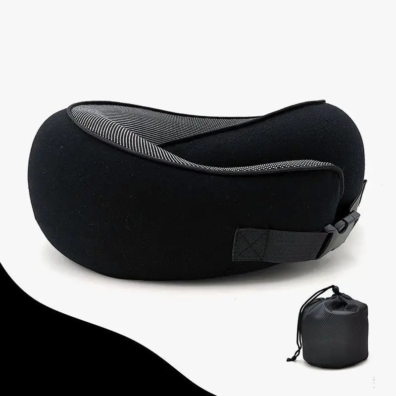 Travel Neck Cushion Durable U-shaped Slow Rebound Soft Cervical Support Memory Foam Travel Pillow Non-deformed Airplane Pillow