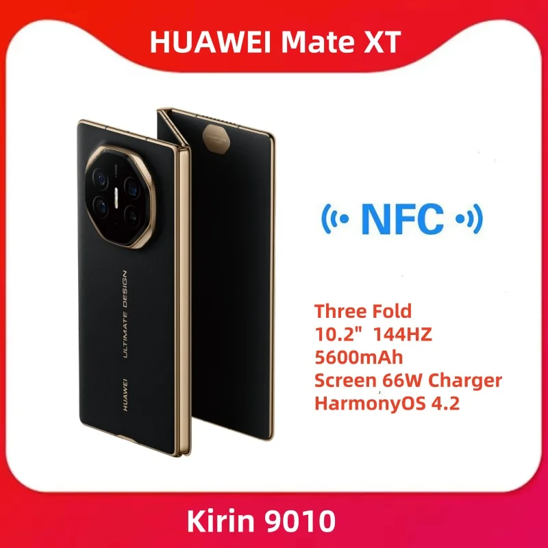 Original New HUAWEI Mate XT Ultimate Design Three Fold Mobile Phone 5600mAh 10.2