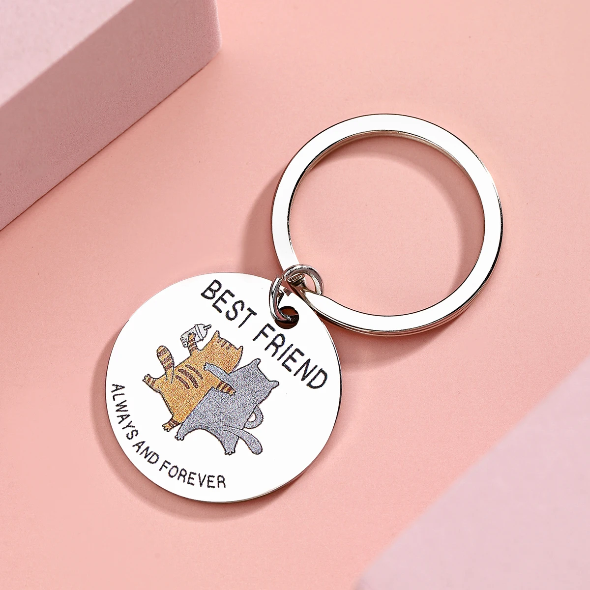 Best Friend Keychain Women's Friendship Gift Keychain Long Distance Best Friend Keychain Gift Anniversary Birthday Wedding Gift