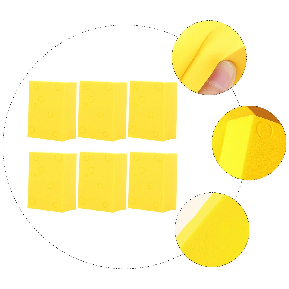 6 Pcs Cheese Puff Makeup Sponge Tool Foundation Beauty Applicator Powder