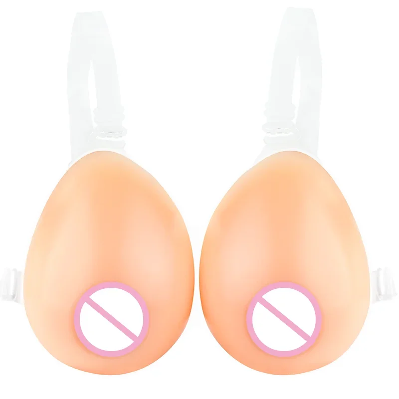 Waterdrop Shape Soft Natural Artificial Breast Forms Fake Silicone Boobs for Crossdresser Drag Queen 500-1600g