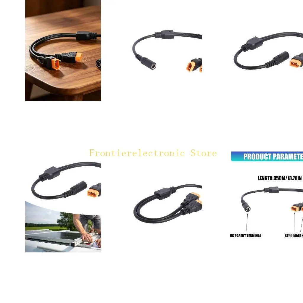 G8DB Wire Y Line Cable with 5.5 x 2.1 mm Female End for Wiring Tasks