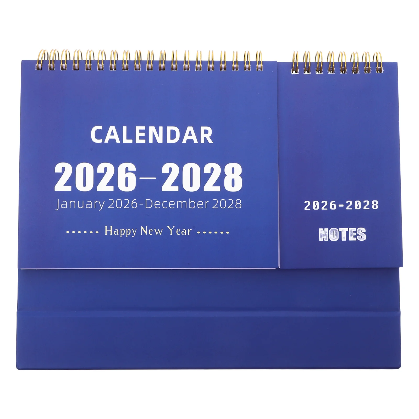 

Desk English Calendar 2026-2028 Monthly Planner Thick Paper Spiral Bound Office Home School Language Learning Desktop Calendar