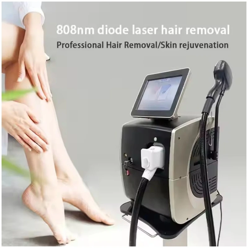 

Diode Laser 755 808 1064nm 3 Wavelengths Hair Removal Machine Cooling Head Painless Laser Epilator Machine