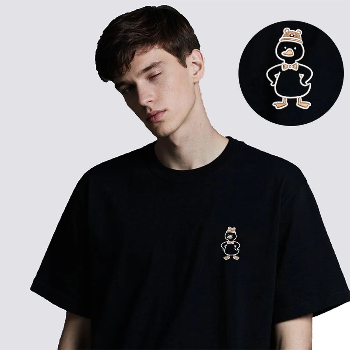 

Quirky Quack Men's & Women's Embroidered T-Shirts – Duckling T-Shirt with Exquisite Embroidery for Casual Outings