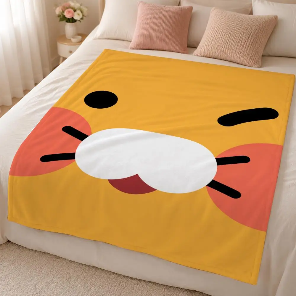 Character C-Choonsik Cute Korean Kawaii Mascot Throw 320g Soft Flannel Fleece Throw Blanket Cover Sofa Bed Dorm Nap Gift