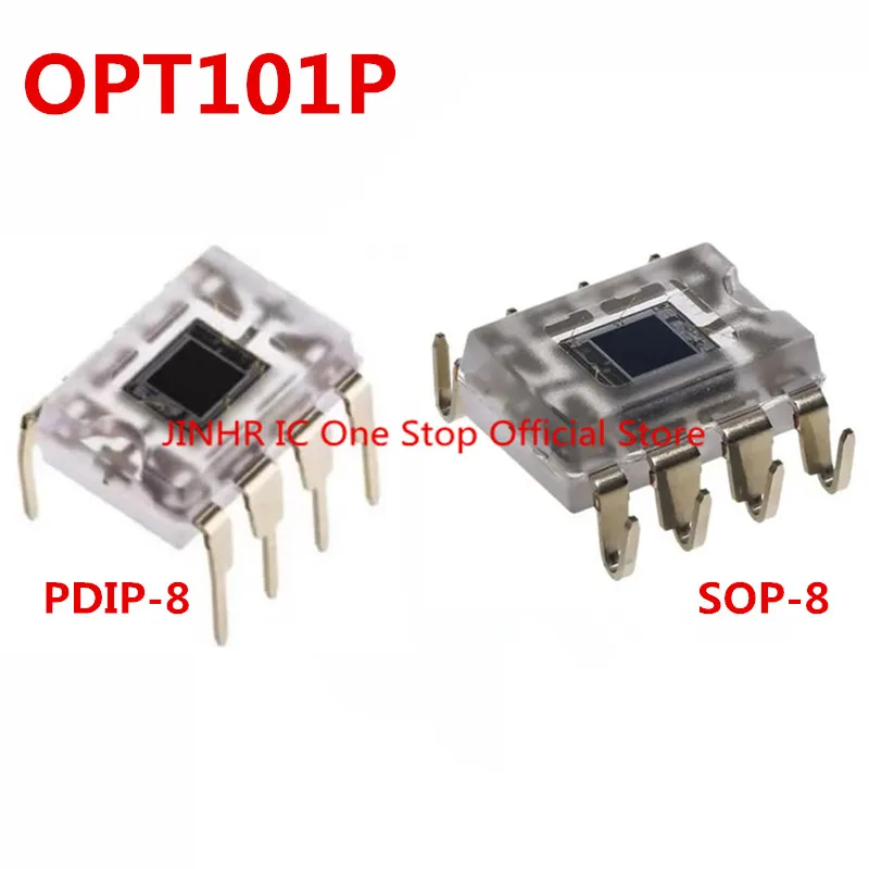 New, 1PCS OPT101 OPT101P OPT101P-J, PDIP-8 SOP-8, Monolithic Photodiode and Single-Supply Transimpedance Amplifier