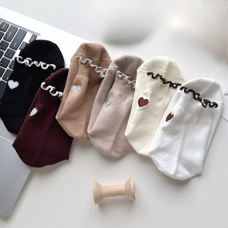 1/6 Paar lässige, bequeme Damen-Mid-Tube-Socken – Neuheit für Frühling und Herbst, modisch, vielseitig, rutschfest, für Sport und Freizeit