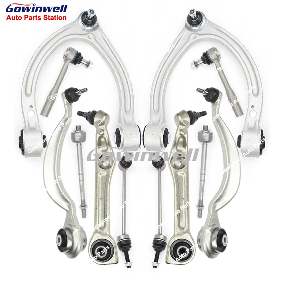 

12pcs Front Suspension Control Arm Ball Joint Stabilizer Link Tie Rod For Mercedes Benz S Class W221 C216 4-Matic A2213307707