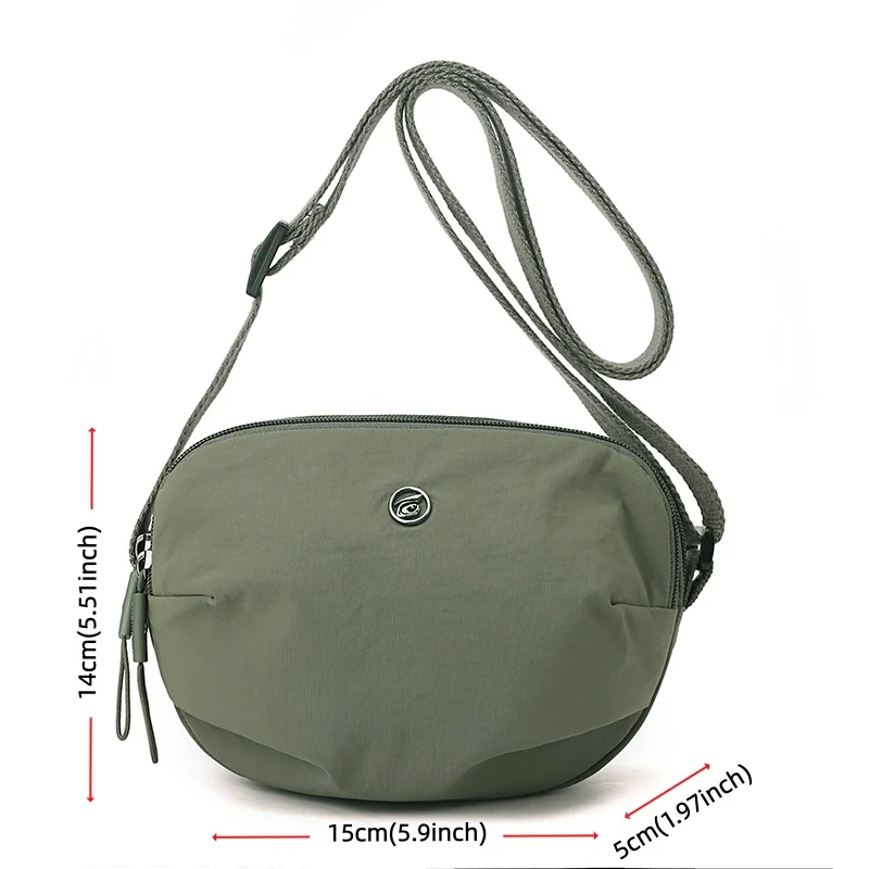 2026 Damen Leichte Nylon-Umhängetasche Lässige Sport-Schultertasche Handtasche mit Mehreren Fächern Reisetasche mit Handytasche – Detail 1