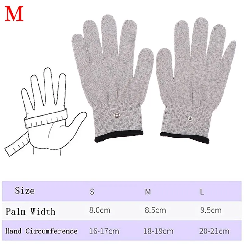 Gants de massage à impulsions magiques pour machines de soins de santé TENS, acupuncture électrique, masseur de physiothérapie, conducteurs, 1 paire