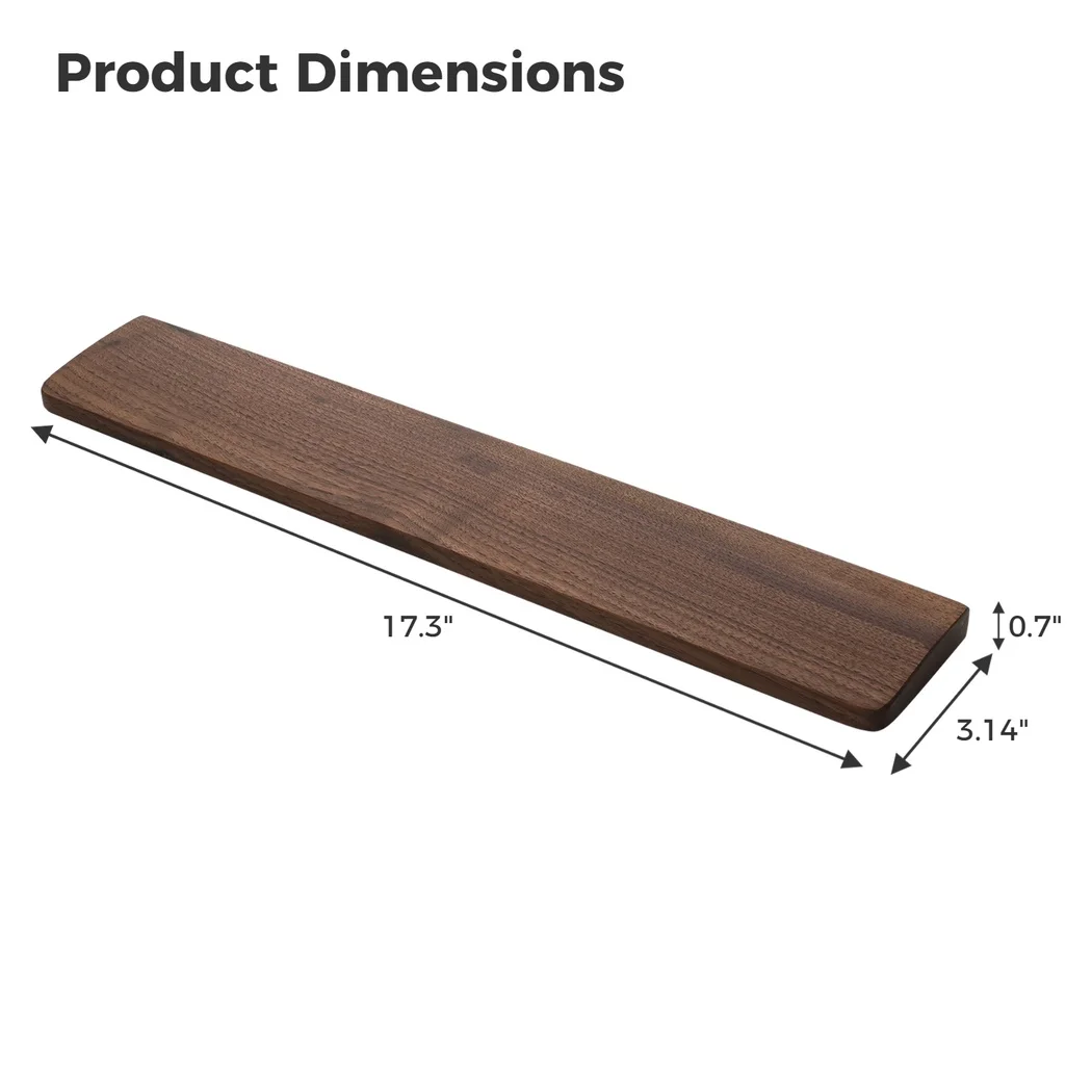 Wooden Keyboard Wrist Rest Keyboard Wrist Pad Supports Computer Hard Wrist Rest Palm Rest Laptop Comfortable Typing Pain Relief