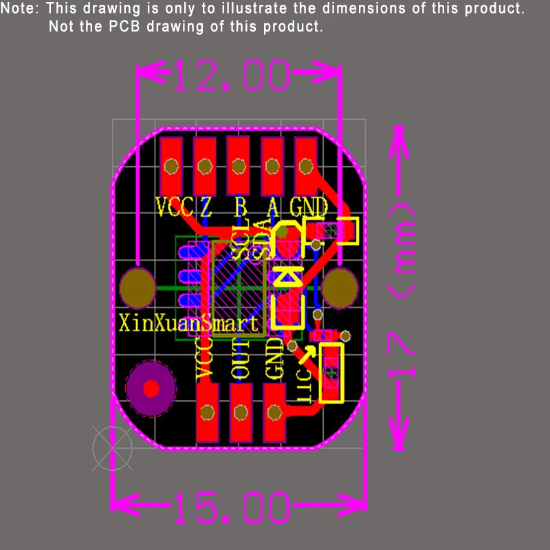 MT6825 Magnetic Encoder Module PWM/SPI Brushless Motor Encoder Can Replace AS5048