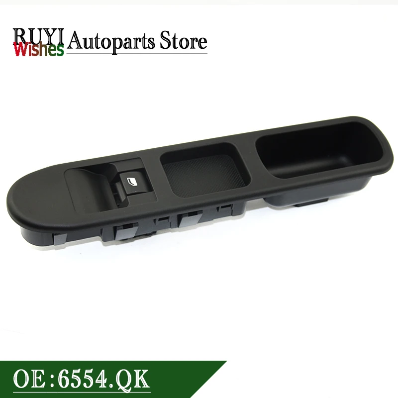 6554.QK New Power Passenger Side Window Control Switch For Peugeot Partner Tepee 207 CC Citroen Berlingo C3 Picasso 6490E2