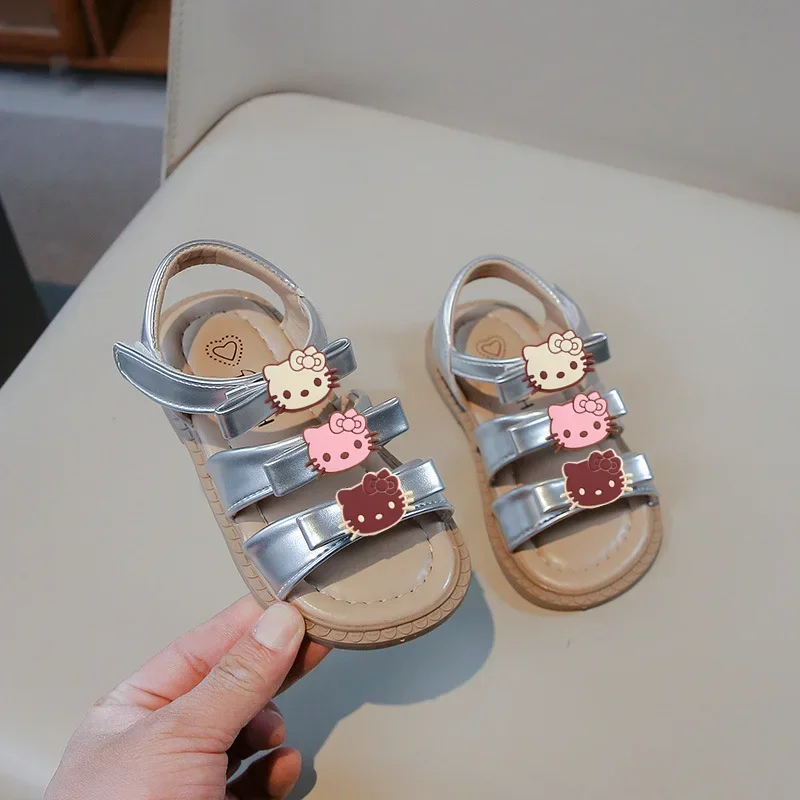 

hello kitty new baby soft sandals 1-3 years old Sanrio girls toddler shoes girls bow princess beach shoes boys summer slippers