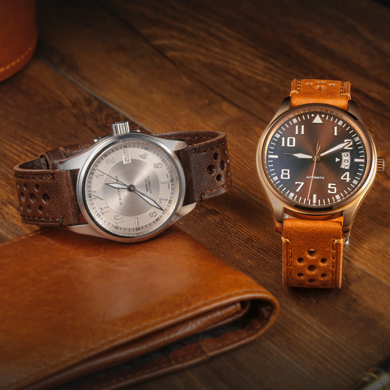 Hemsut استبدال أشرطة ساعات يد جلدية الأزرق اليدوية الإيطالية 22 مللي متر الأشرطة الجلدية 18 مللي متر 20 مللي متر 24 مللي متر ل Seiko Oris