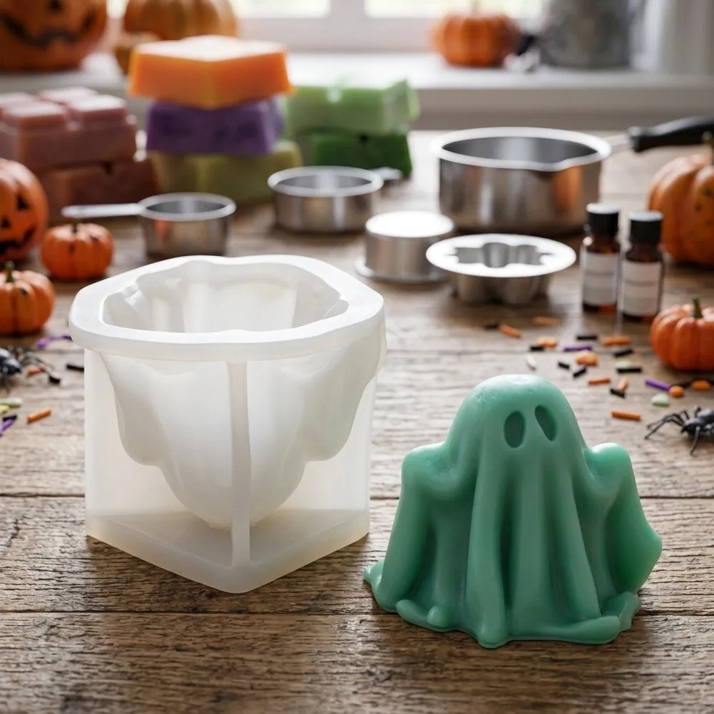 Halloween Horror Shape Candle Silicone For Mold DIY Reusable Handmade Craft Making Tool Festival Party Decor Handicraft Supplies