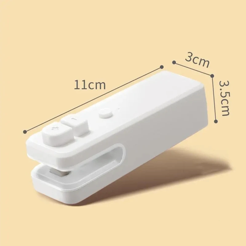 Перезаряжаемый упаковщик, портативный Usb Перезаряжаемый мини-упаковщик с резаком для закусок, пищевых вакуумных пакетов, теплоизоляция