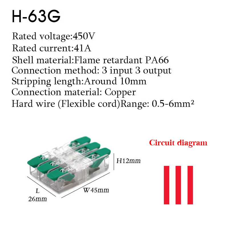 Wire Connectors, Electric Push-in Terminal Blocks