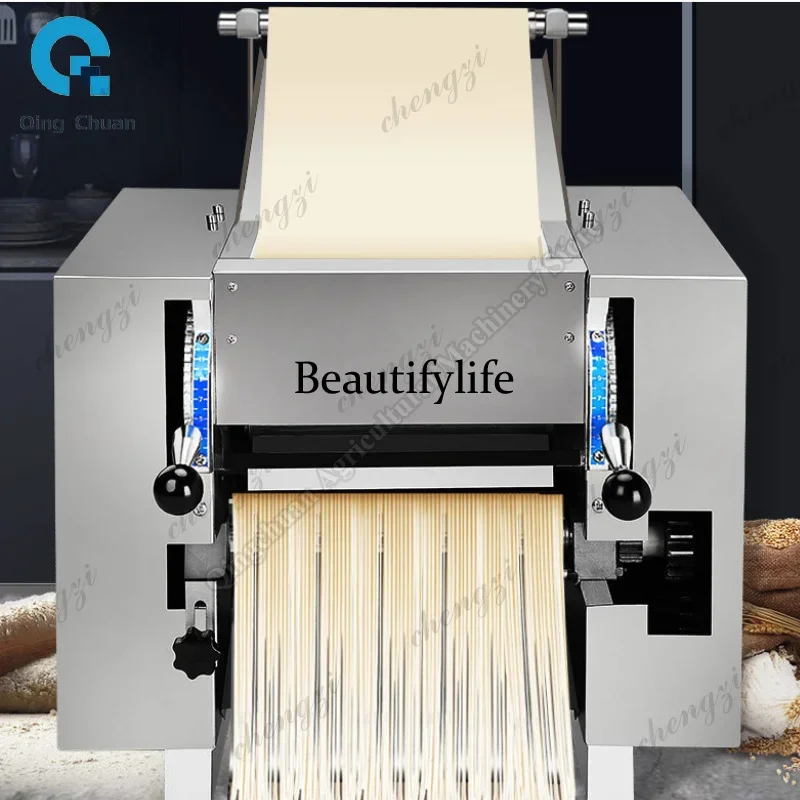 K182Commercial Noodle Machine Desktop Stainless Steel Dough Rolling Kneading Machine Automatic Dumpling Wrapper Machine