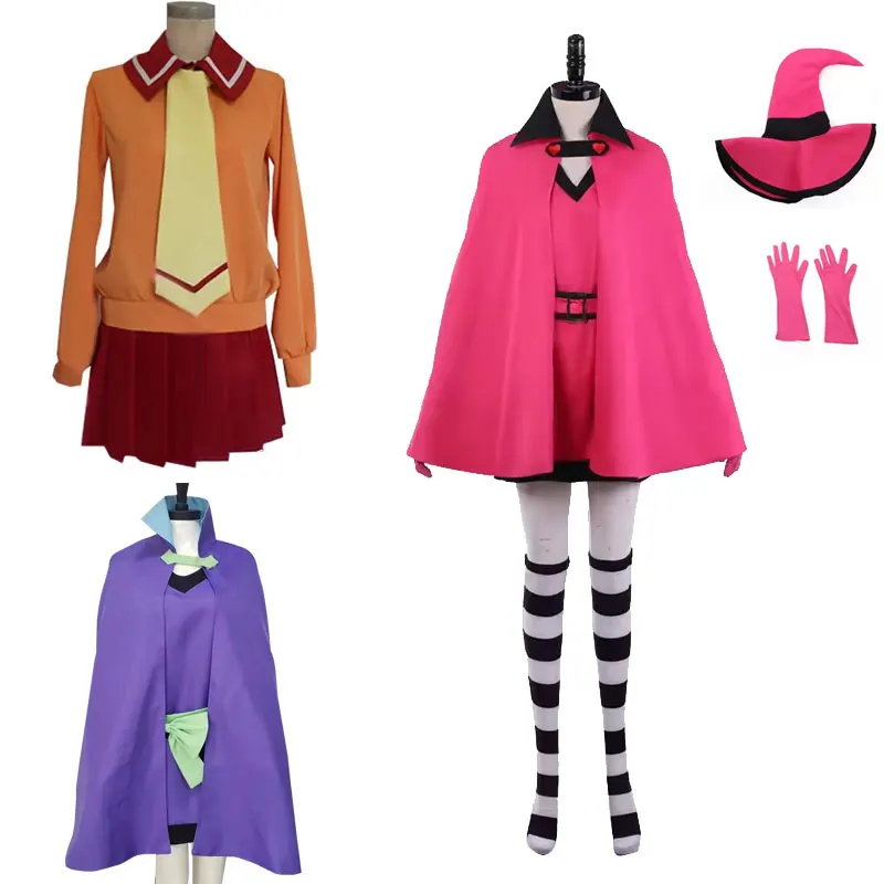 

Anime Women Sugar Chocolat Meilleure Cloak With Hat Outfits Halloween Party Cosplay Costume Custom Size