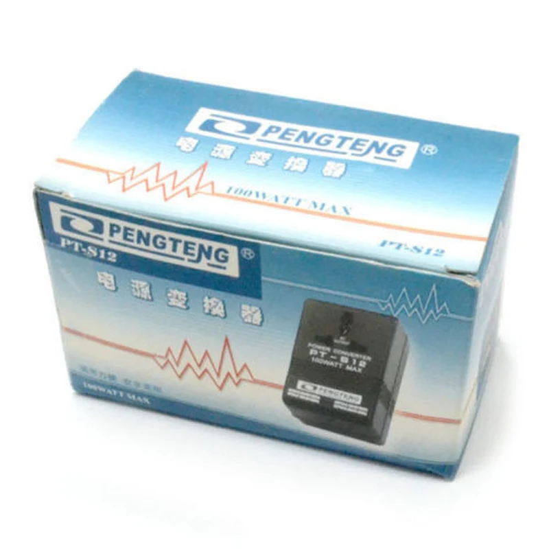 AC 100w Voltage Transformer 110/120v To 220/240v Two Way Converter PC Material Power Converter Universal Travel Adapter