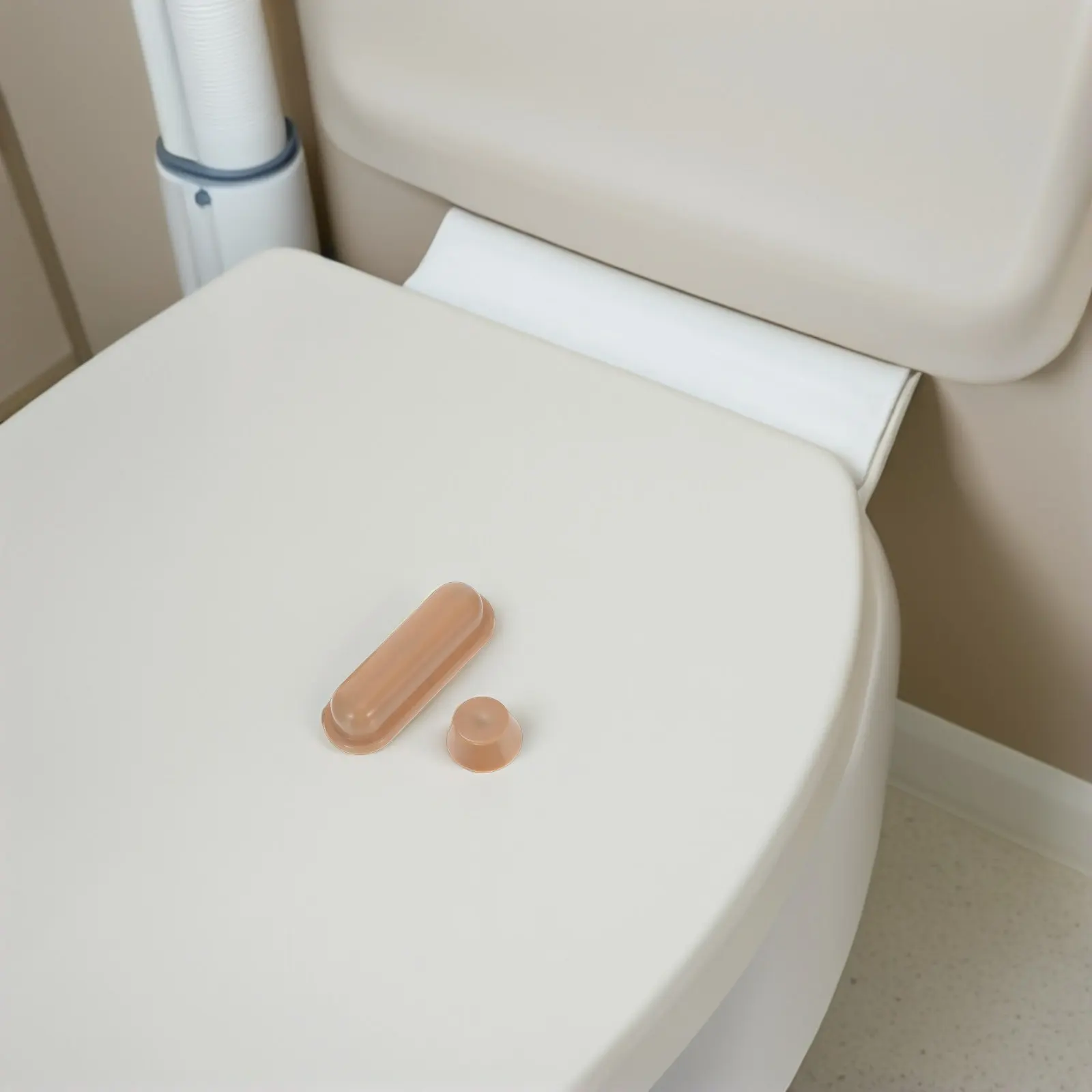 12Pcs Toilet Seat Spacer Bumpers Non Slip Quiet Toilet Lid Bumpers Noise Dampening Bathroom Seat Buffer Pads Anti Collision