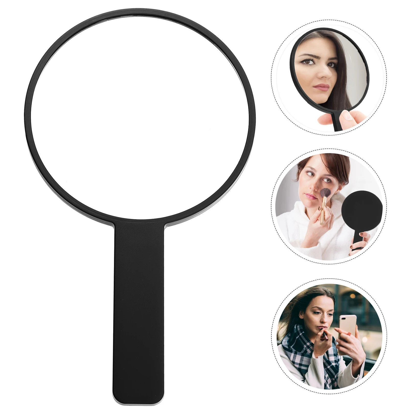 مرآة مكياج مستديرة مدمجة، مرآة محمولة للسفر والحمام المنزلي، تستخدم صغيرة وخفيفة الوزن، تجميل أساسي #6