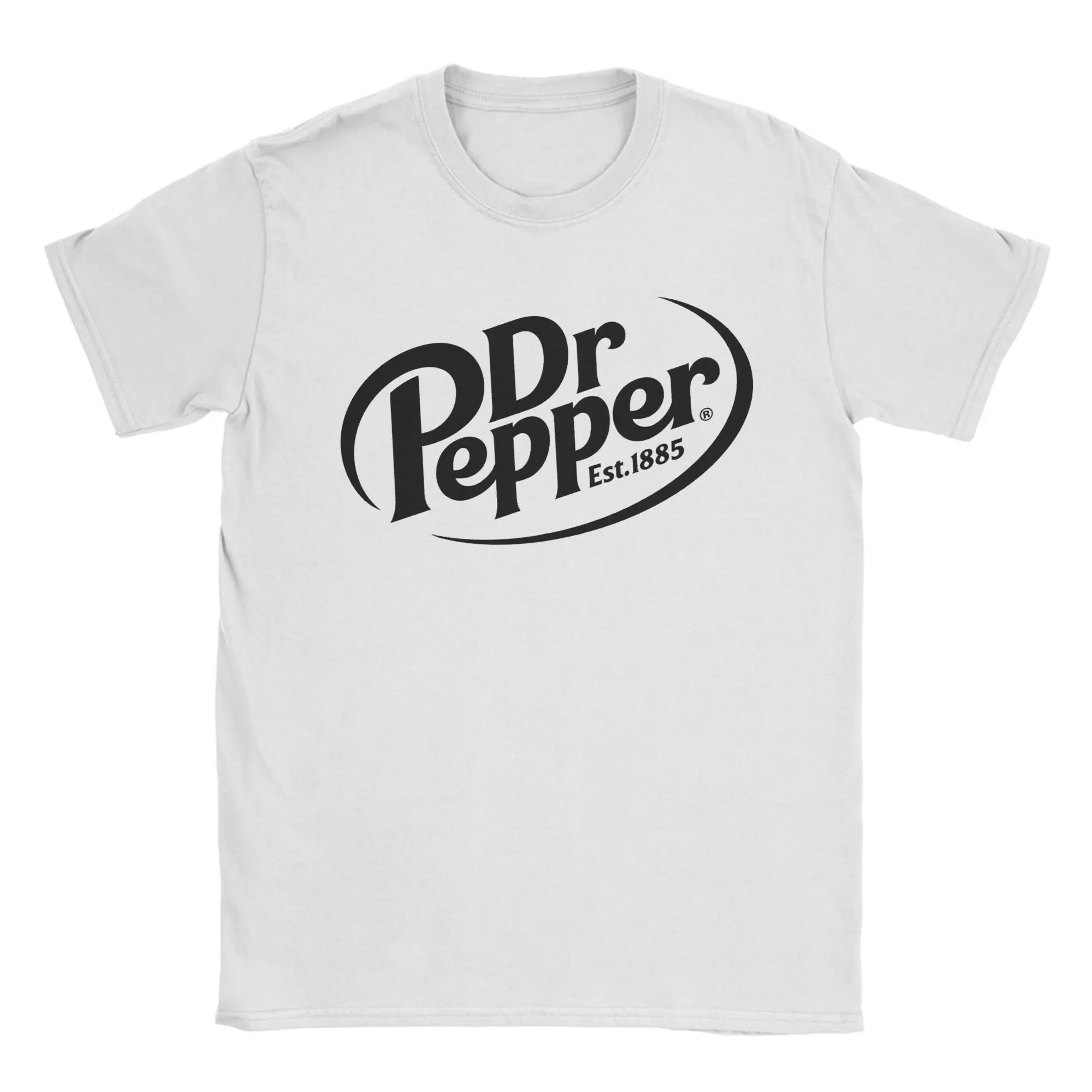 Camisetas informales Dr Pepper Letter Est 1885 para hombre, camiseta de manga corta con cuello redondo, camisetas de algodón para bebidas de verano