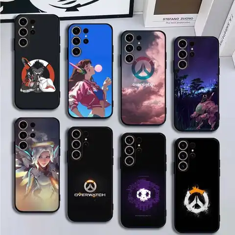 Game Overwatch  Phone Case For SamsungS25,24,21,22,23,30,Ultra,20,Plus,Fe,Lite,Note,10,9,Soft Black Cover