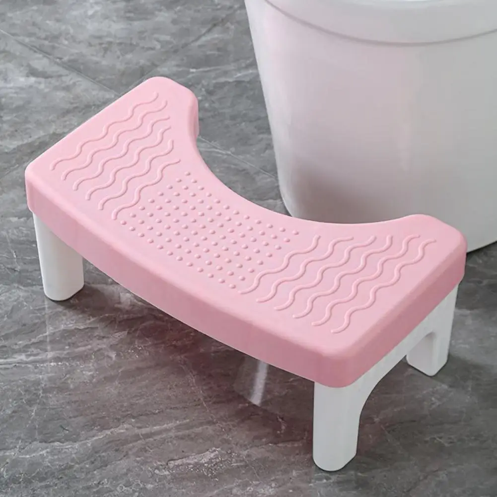 

Wide Base Foot Stool Ergonomic Toilet Foot with Anti-slip Texture Wide Base for Pregnancy Elderly for Versatile for Toilet