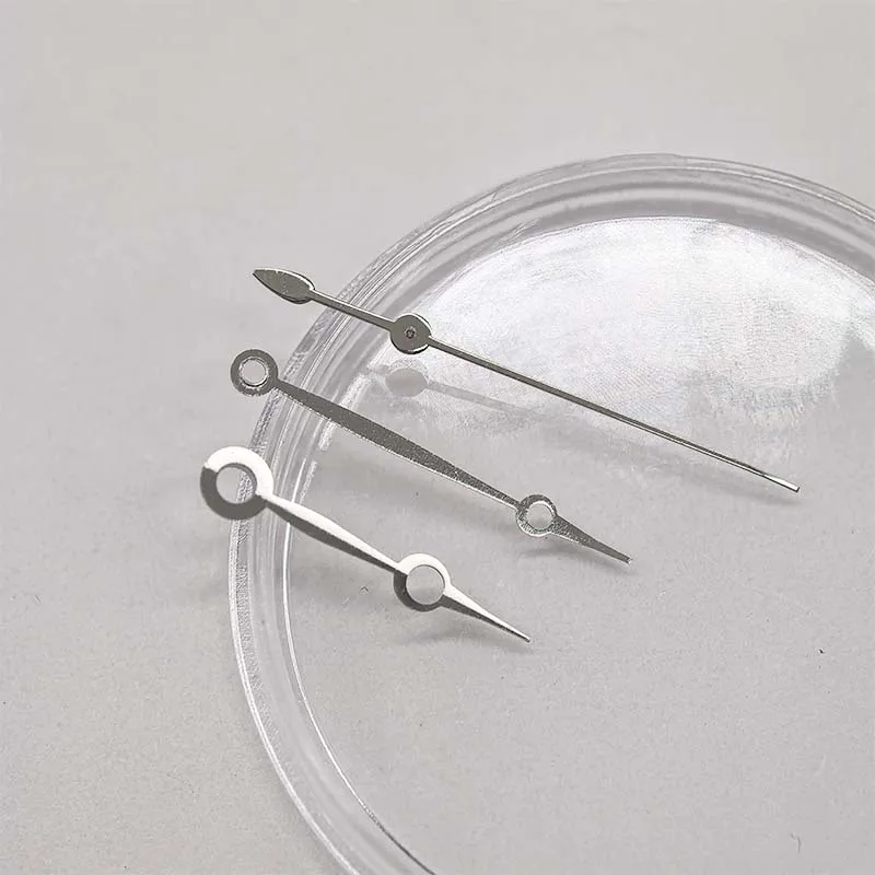 Watch Hands Set for NH35 Movement - Silver Modified Style 12.5/16/16mm Fit NH36 4R36 7S26 Watch Mod